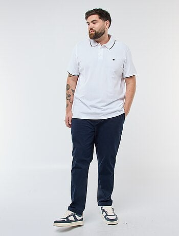 Polo en coton à contrastes