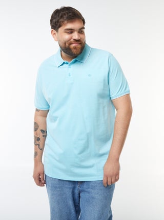 Polo en coton à contrastes