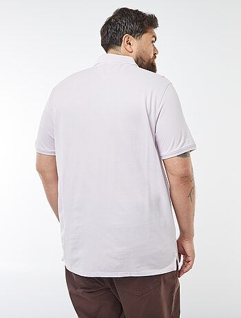 Polo en coton à contrastes
