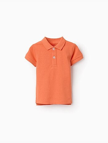Polo en coton à manches courtes