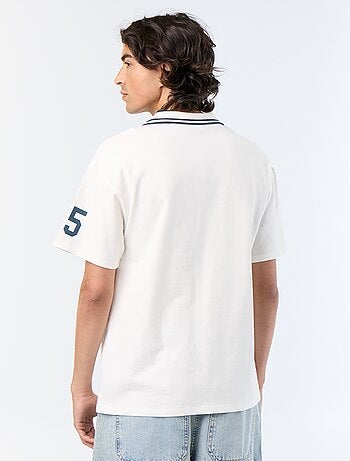Polo en coton à manches courtes pour homme