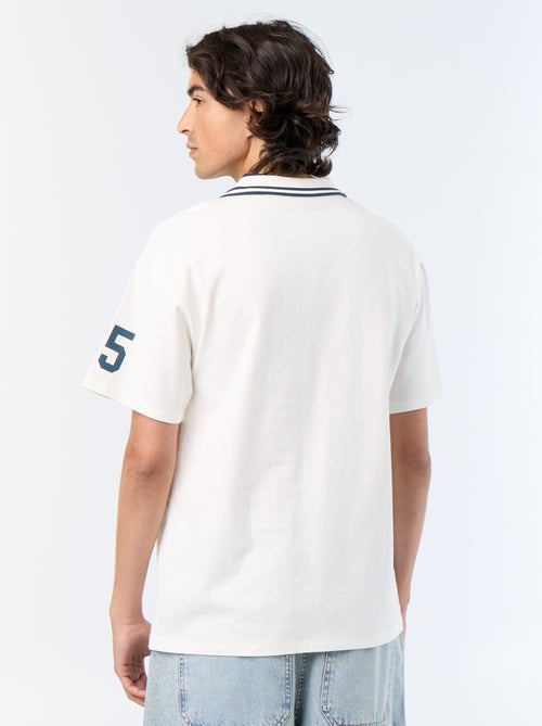 Polo en coton à manches courtes pour homme - Kiabi