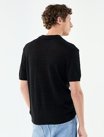 Polo en coton à manches courtes pour homme