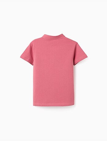 Polo en coton avec col mao et poche