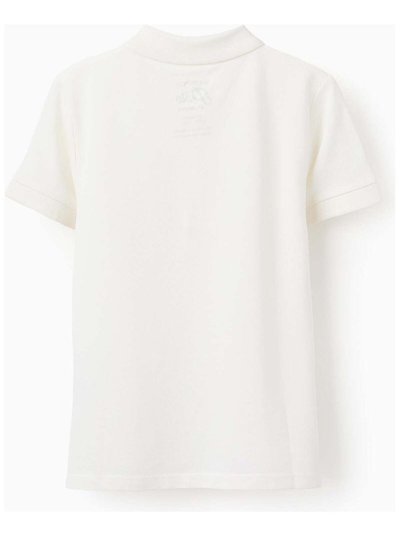 Polo en Coton Blanc - Kiabi