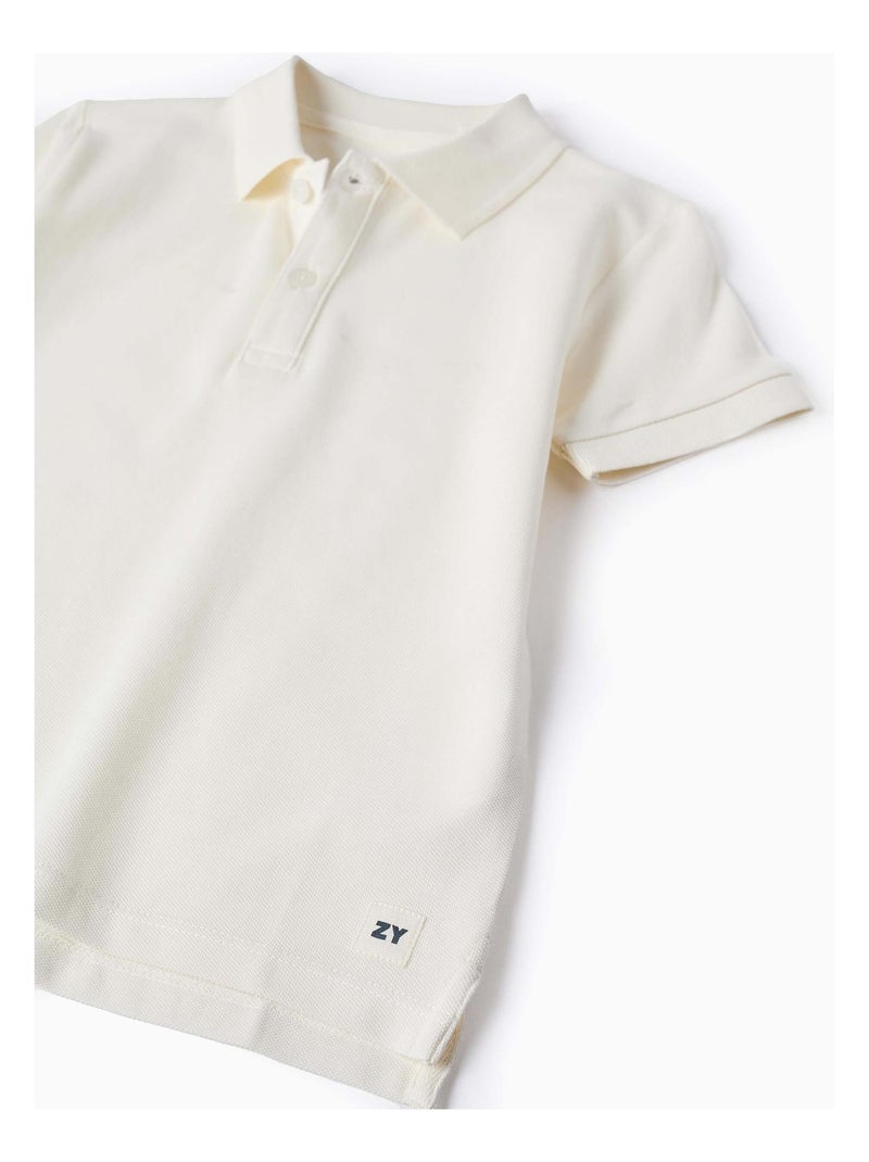 Polo en Coton Blanc - Kiabi