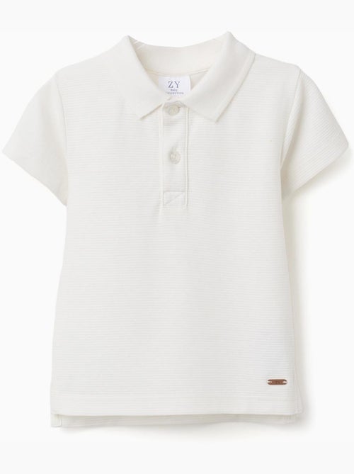 Polo en coton côtelé - Kiabi