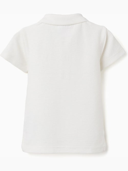 Polo en coton côtelé - Kiabi