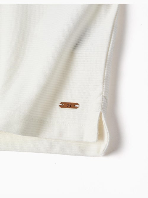 Polo en coton côtelé - Kiabi