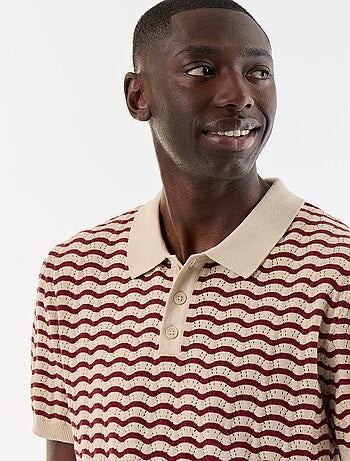 Polo en coton fantaisie pour homme