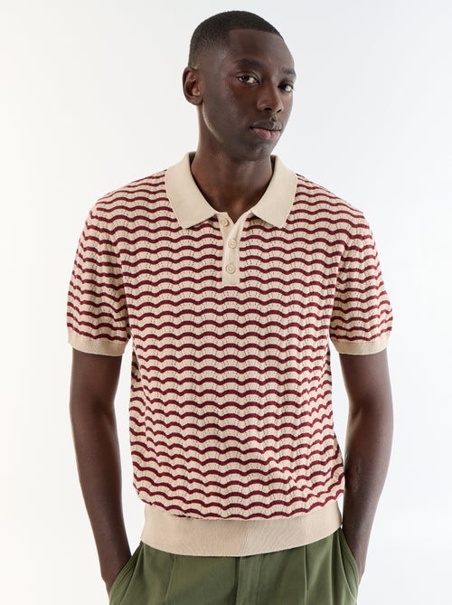 Polo en coton fantaisie pour homme - Kiabi Polo en coton fantaisie pour homme - Kiabi