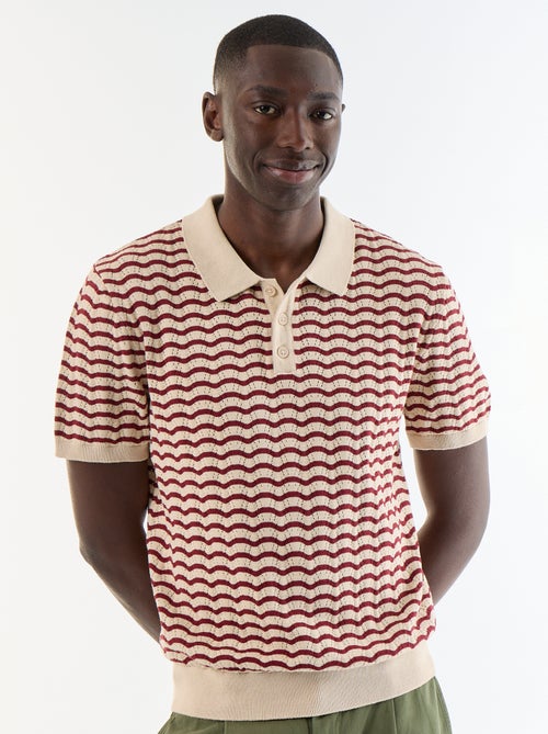 Polo en coton fantaisie pour homme - Kiabi Polo en coton fantaisie pour homme - Kiabi