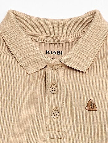 Polo en coton piqué à manches courtes