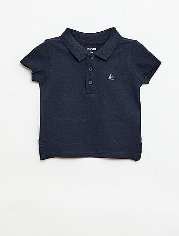 Polo en coton piqué à manches courtes