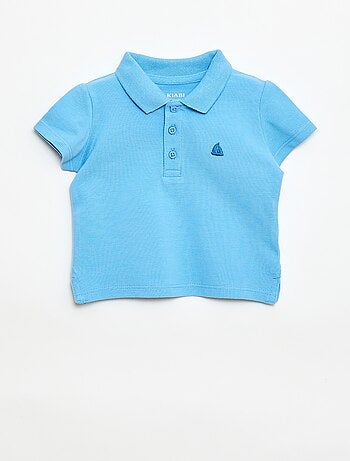 Polo en coton piqué à manches courtes
