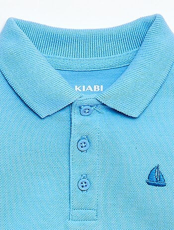 Polo en coton piqué à manches courtes