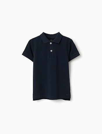 Polo en coton piqué à manches courtes