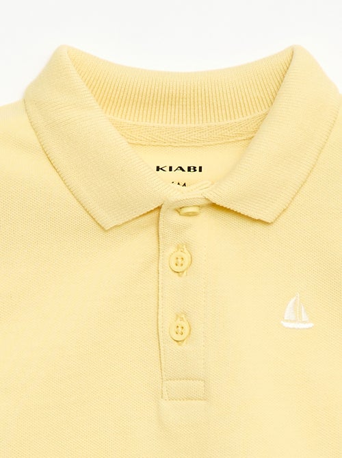 Polo en coton piqué à manches courtes - Kiabi