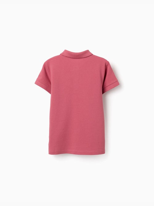 Polo en coton piqué à manches courtes - Kiabi