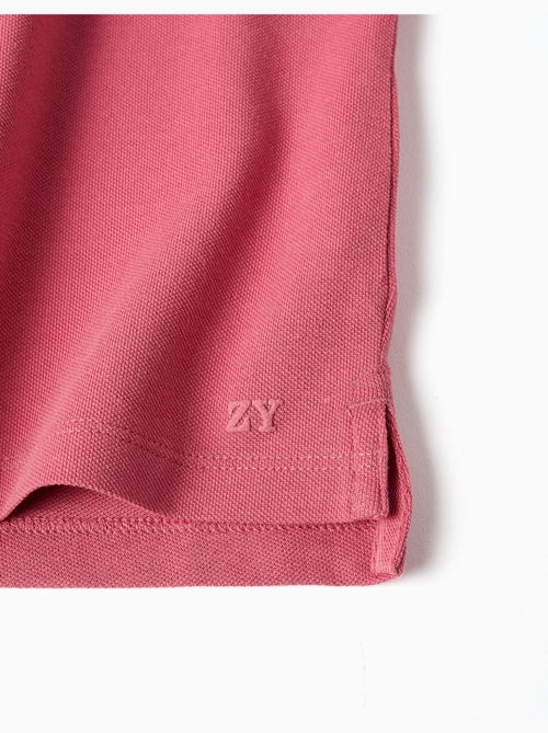 Polo en coton piqué à manches courtes - Kiabi