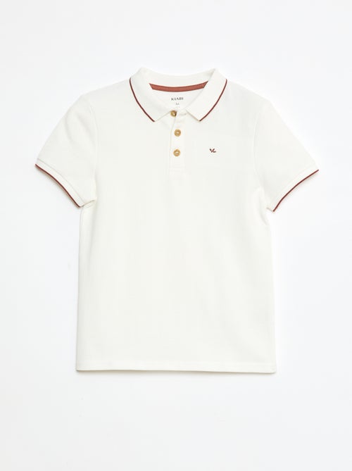 Polo en coton piqué - Kiabi