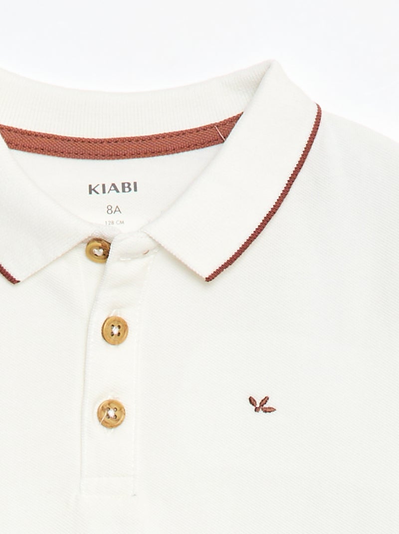Pull GANT Blanc En Coton Piqué - Taille S Femme - Col Rond - Occasion Très Bon état - Style Régulier