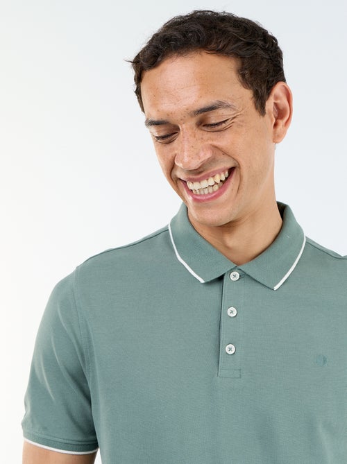 Polo en coton pour homme à manches courtes - Kiabi
