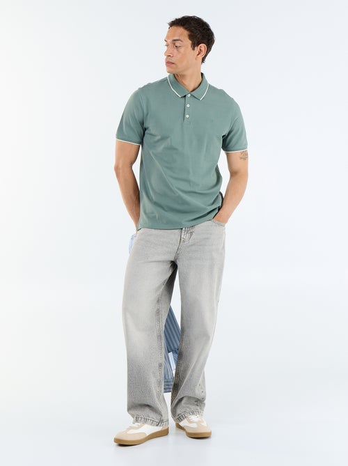 Polo en coton pour homme à manches courtes - Kiabi