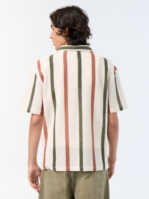 Polo en coton pour homme à motif fantaisie - Kiabi Polo en coton pour homme à motif fantaisie - Kiabi