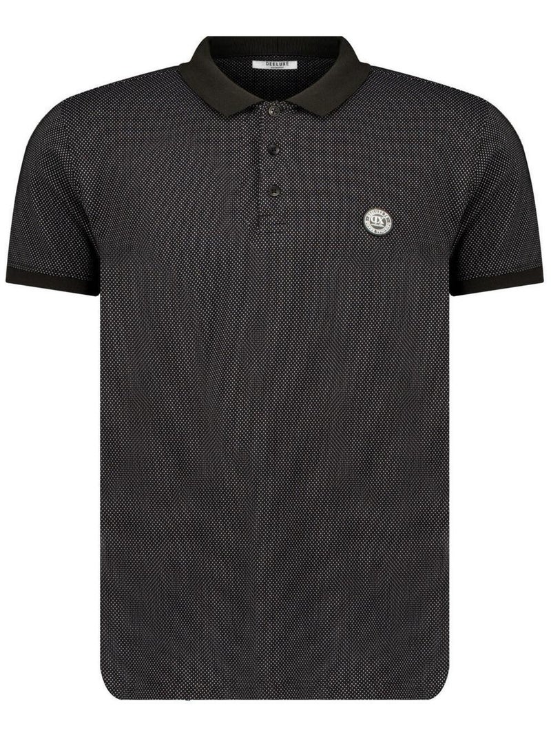 Polo en coton pour homme 'Deeluxe' Noir - Kiabi