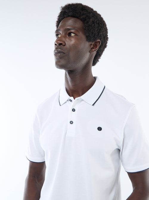 Polo en coton uni à manches courtes pour homme - Kiabi Polo en coton uni à manches courtes pour homme - Kiabi