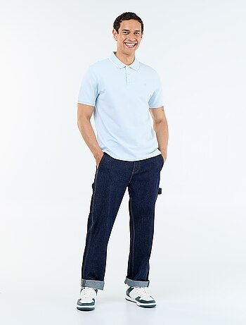 Polo en coton uni homme