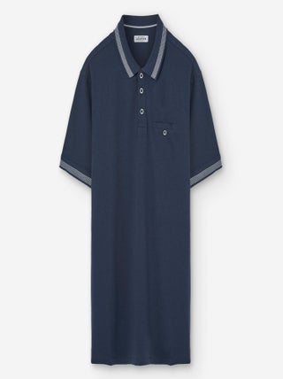 Polo en Coton Uni avec Poche