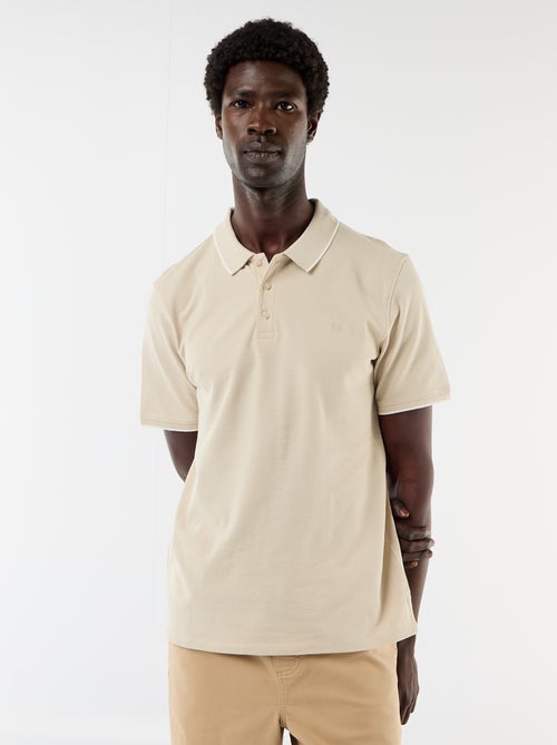 Polo en coton uni homme - Kiabi Polo en coton uni homme - Kiabi