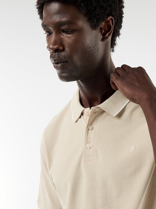 Polo en coton uni homme - Kiabi Polo en coton uni homme - Kiabi