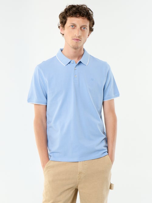 Polo en coton uni pour homme à manches courtes - Kiabi Polo en coton uni pour homme à manches courtes - Kiabi