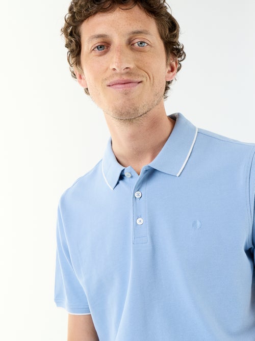 Polo en coton uni pour homme à manches courtes - Kiabi Polo en coton uni pour homme à manches courtes - Kiabi