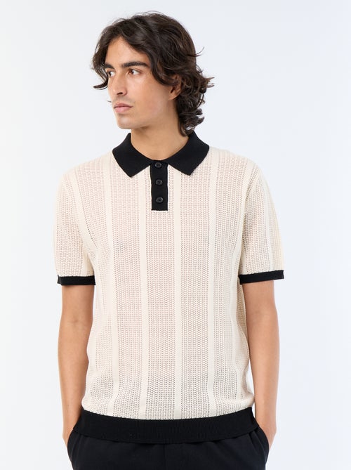 Polo en coton uni pour homme - Kiabi Polo en coton uni pour homme - Kiabi