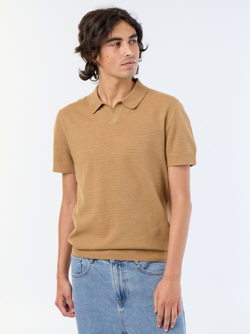 Polo en coton uni pour homme - Kiabi Polo en coton uni pour homme - Kiabi