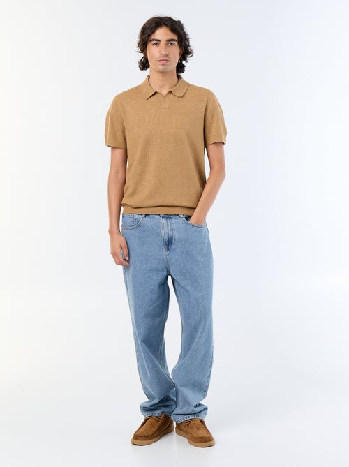 Polo en coton uni pour homme - Kiabi Polo en coton uni pour homme - Kiabi
