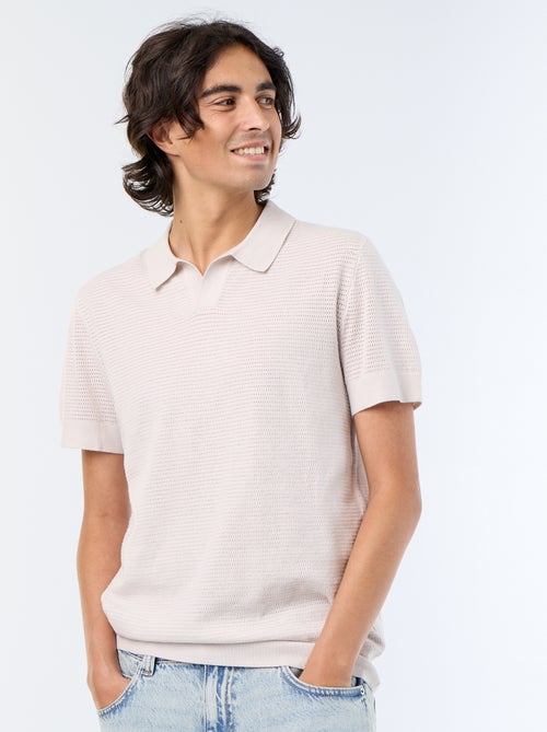 Polo en coton uni pour homme - Kiabi Polo en coton uni pour homme - Kiabi