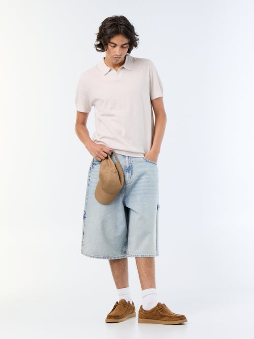 Polo en coton uni pour homme - Kiabi Polo en coton uni pour homme - Kiabi