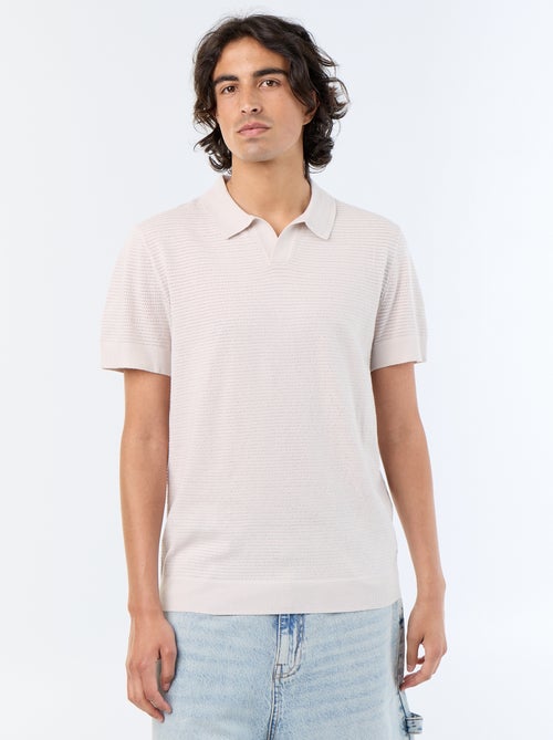 Polo en coton uni pour homme - Kiabi Polo en coton uni pour homme - Kiabi