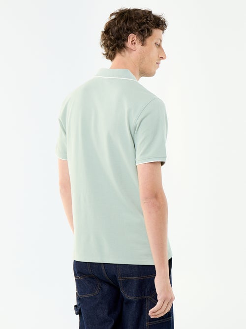 Polo en coton uni pour homme - Kiabi Polo en coton uni pour homme - Kiabi