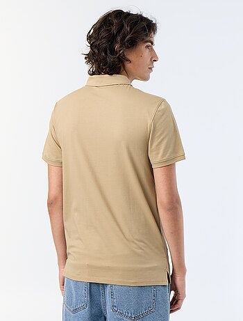 Polo en jersey avec col boutonné