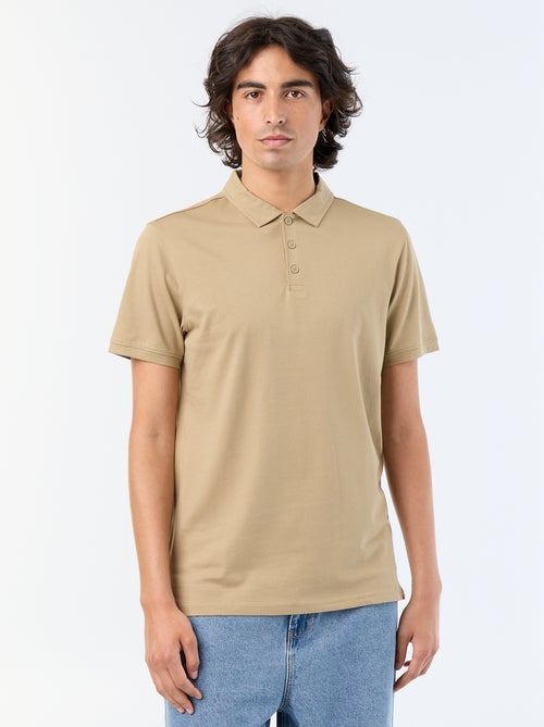 Polo en jersey avec col boutonné - Kiabi Polo en jersey avec col boutonné - Kiabi