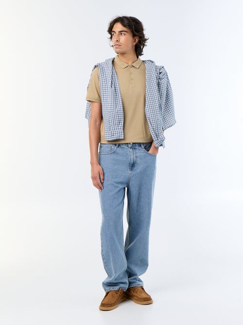 Polo en jersey avec col boutonné - Kiabi Polo en jersey avec col boutonné - Kiabi