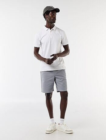 Polo en jersey avec col boutonné