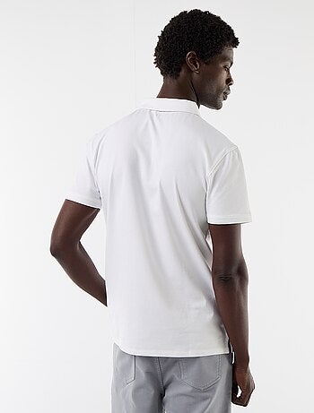 Polo en jersey avec col boutonné