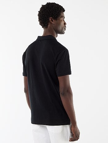 Polo en jersey avec col boutonné